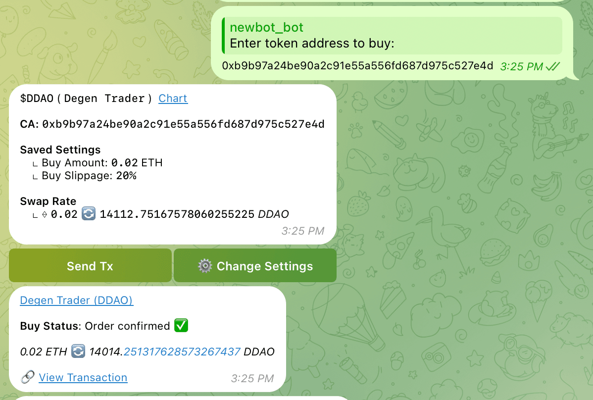 BaseHound Trading Bot preview